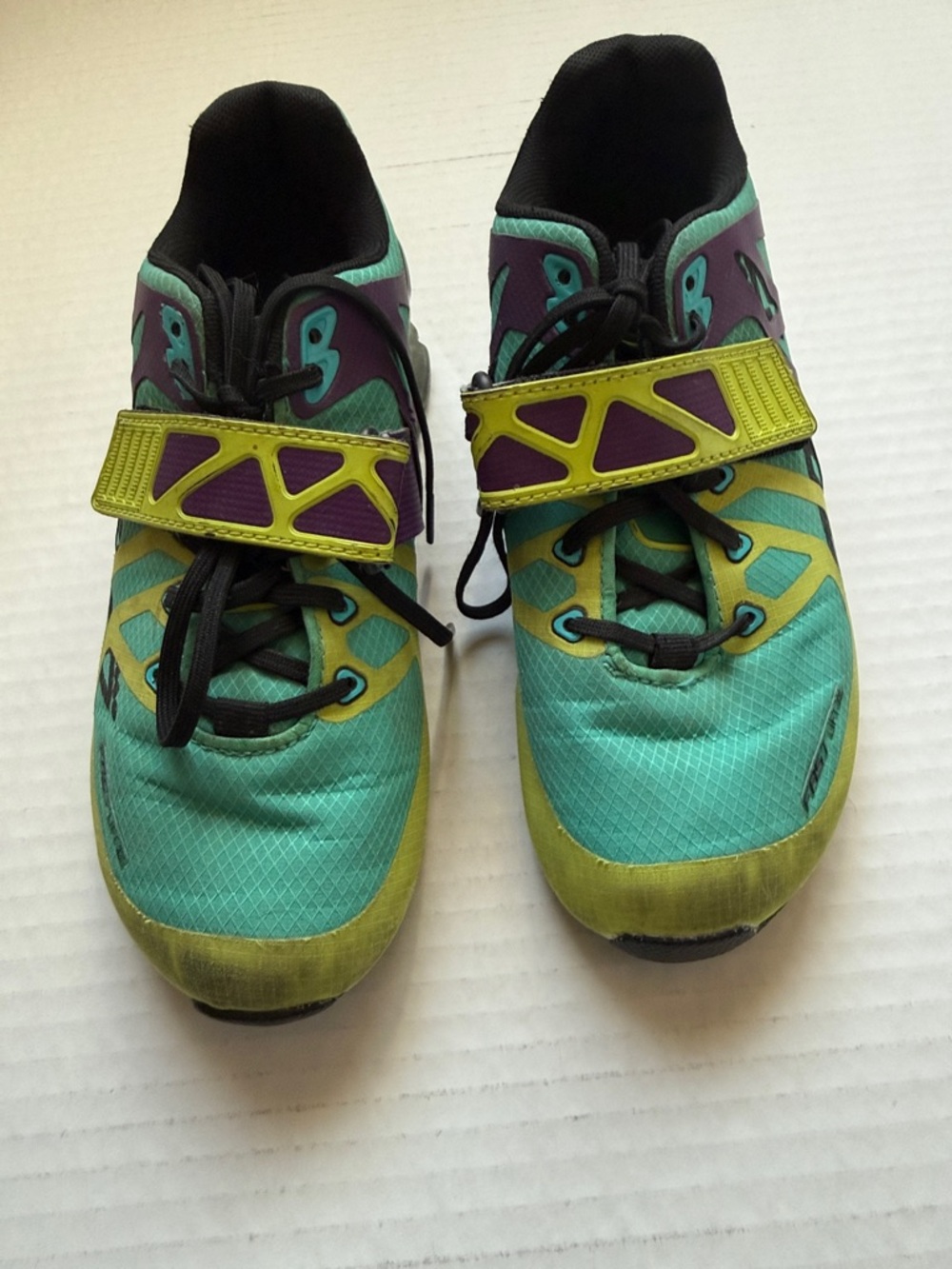 Inov-8 Teal, Yellow & Purple Women's Athletic Shoes with Strap